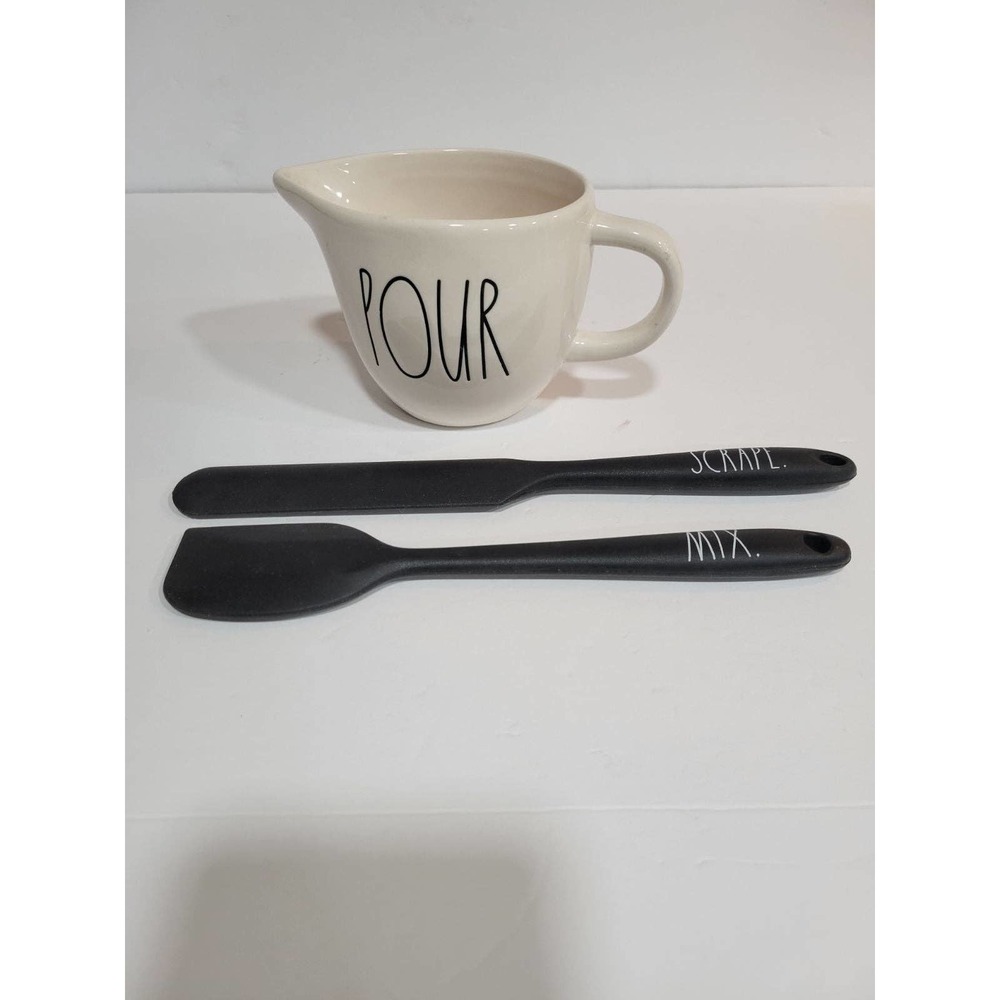 COPY - COPY - Rae Dunn Pour Creamer With Scrapper and Mixer Artisan Collection …